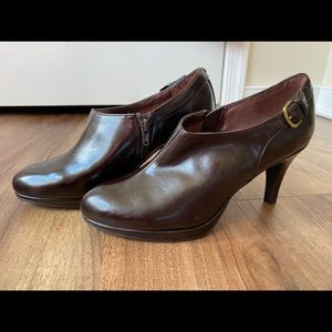 Brown Heeled Dress Bootie